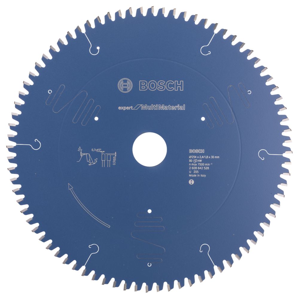 Image of Bosch Expert Multi-Material Circular Saw Blade 254mm x 30mm 80T 