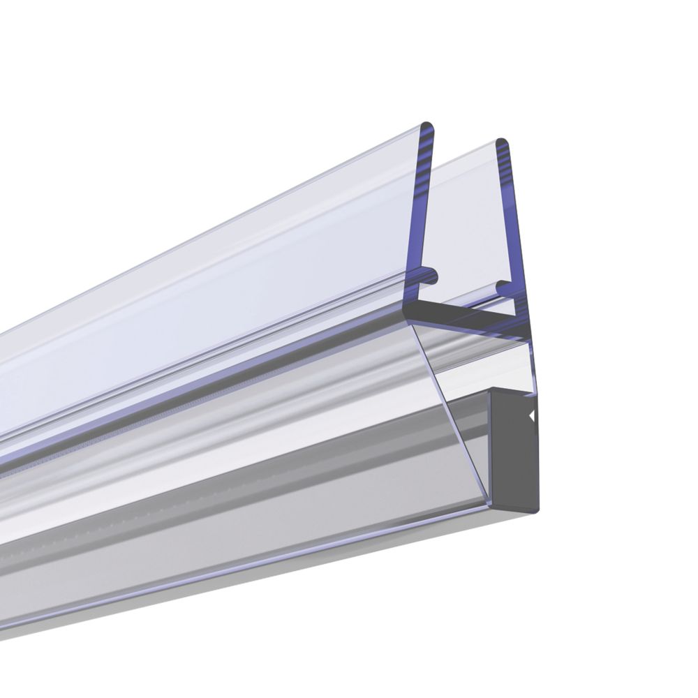 Image of Aqualux Shower Enclosure Magnetic Seal for Pivot Doors Clear 6mm x 2000mm 