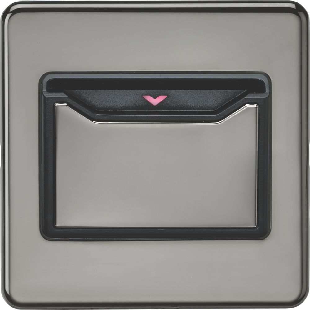 Image of Knightsbridge 32A Key Card Switch Black Nickel 