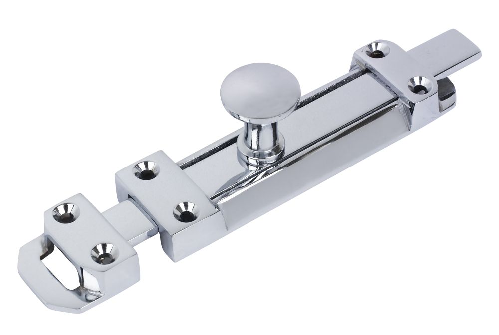 Image of Heavy Duty Door Bolt Polished Chrome 150mm 