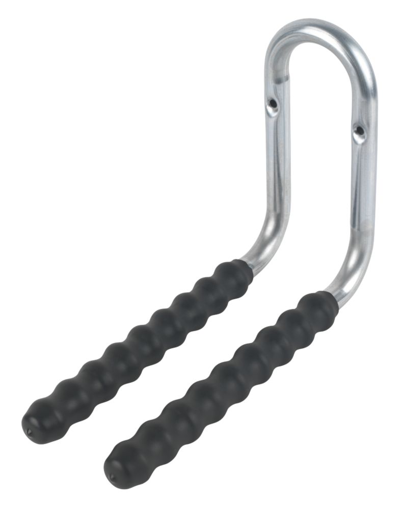 Image of Smith & Locke Heavy Duty Rubber-Sleeved Double Storage Hook Black 210 x 300mm 