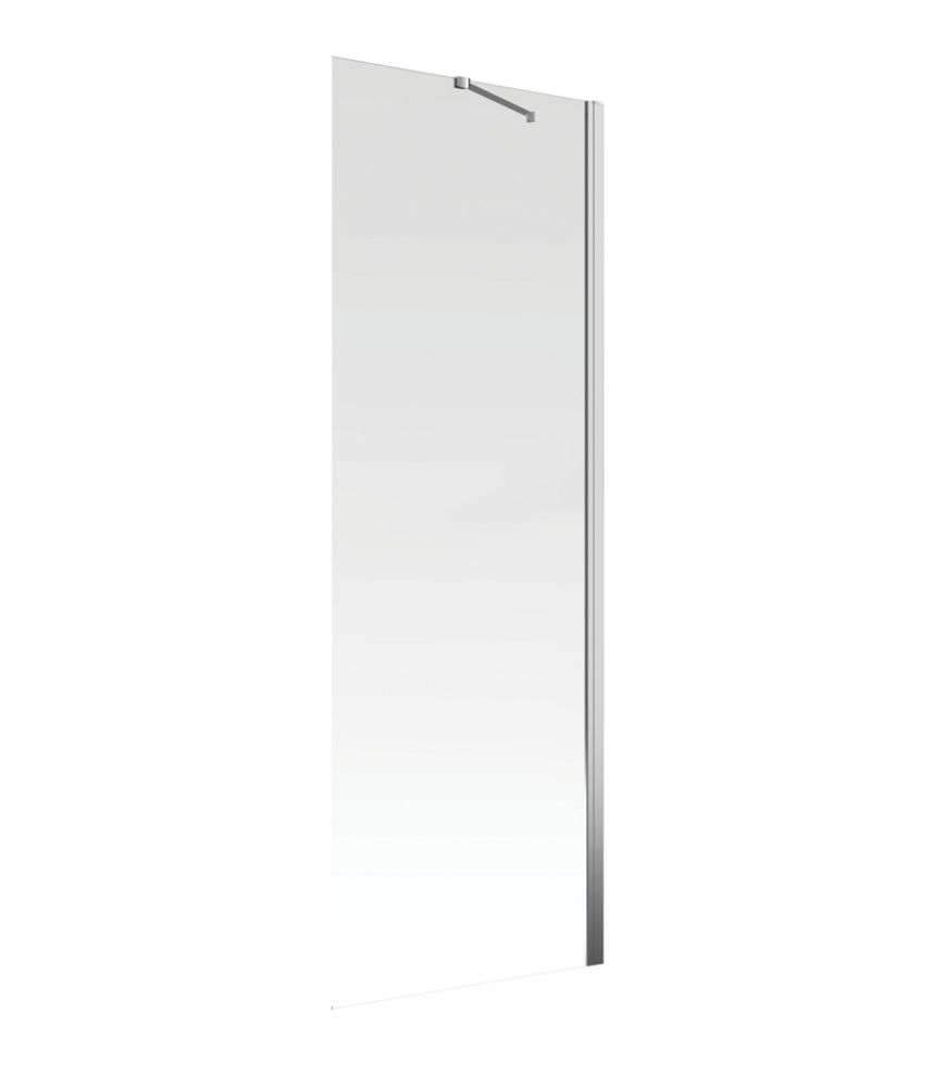 Image of Aqualux Aquarius 6 Frameless Side Panel for Hinged Door Chrome 900mm 