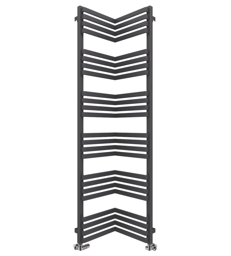Image of Terma Incorner Designer Towel Rail 1545mm x 350mm Dark Grey 2757BTU 