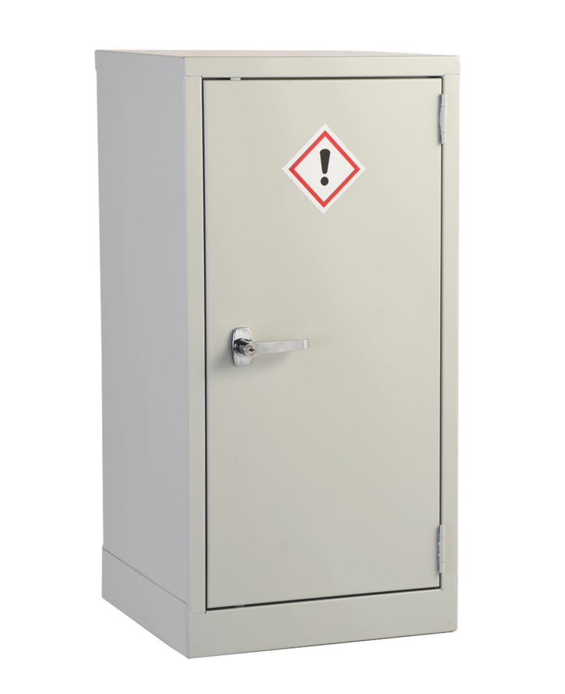 Image of 1-Shelf COSHH Cabinet Grey 457mm x 457mm x 915mm 