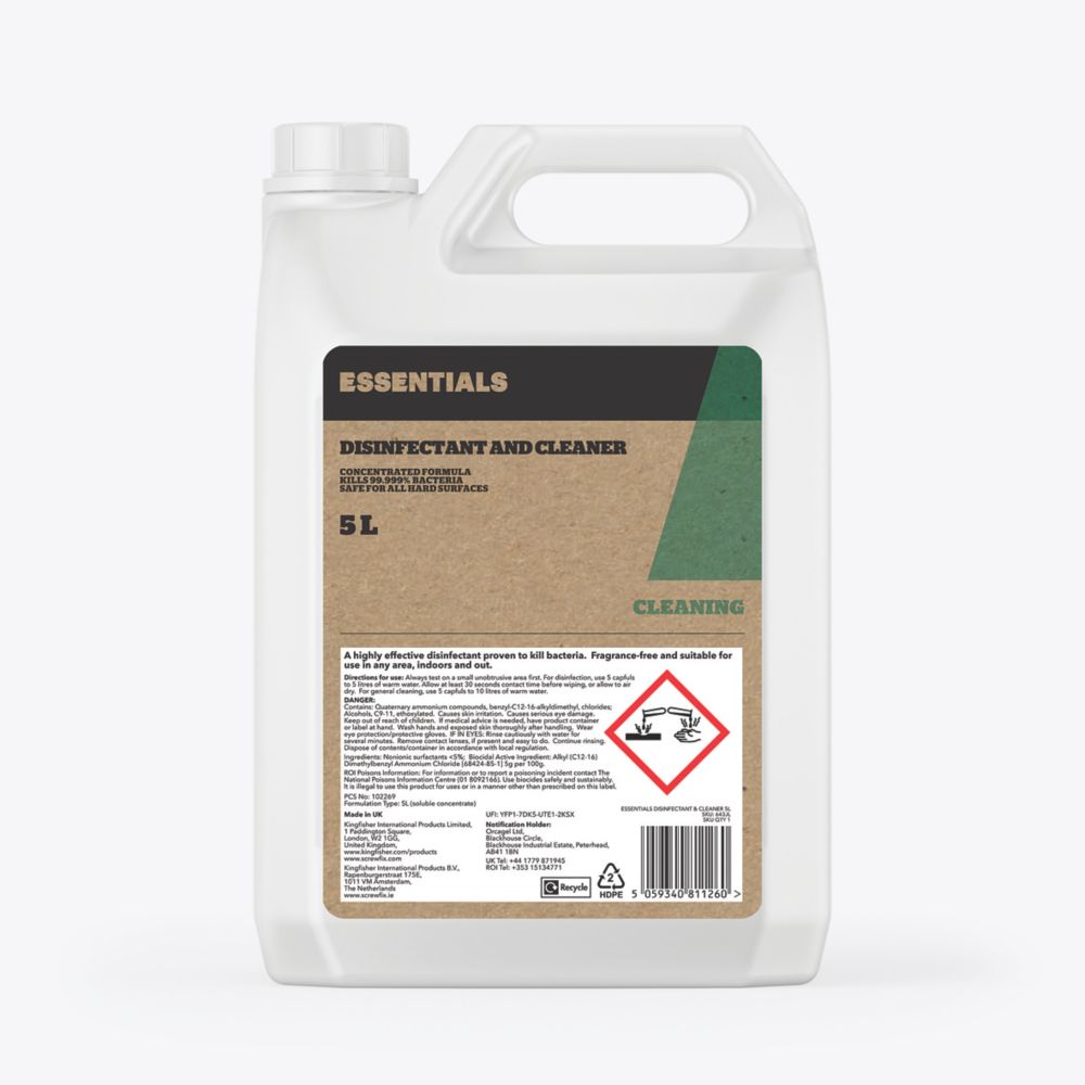 Image of Disinfectant & Cleaner 5Ltr 