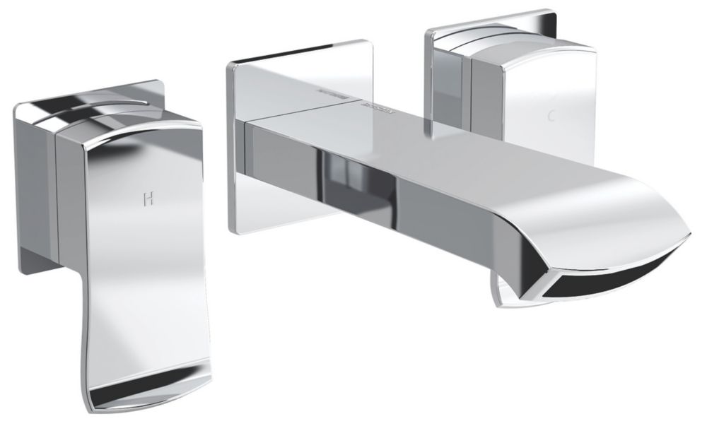 Image of Bristan Descent Wall-Mounted Bath Filler Tap Chrome 