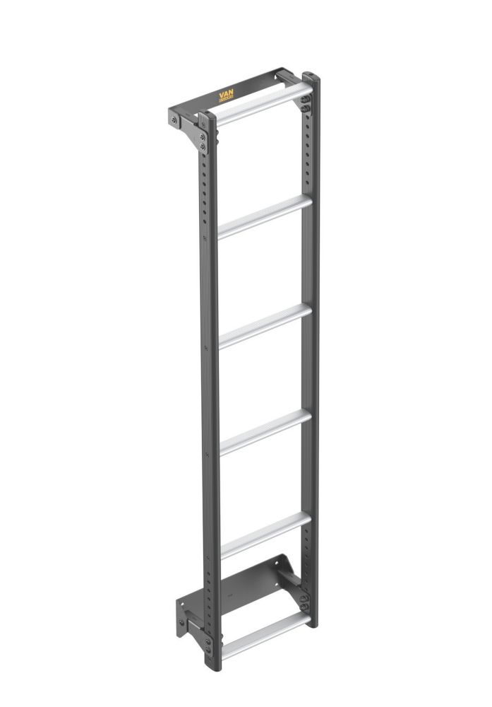 Image of Van Guard VGL5-08 Ford Transit 2000-2014 5-Treads ULTI Ladder Rear Door Ladder for H2 1560mm 