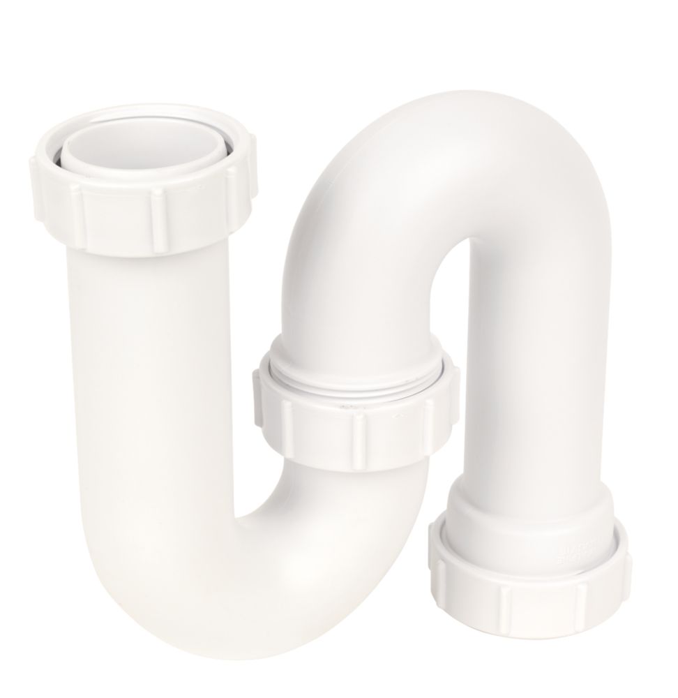 Image of McAlpine Sink S Trap White 40mm 