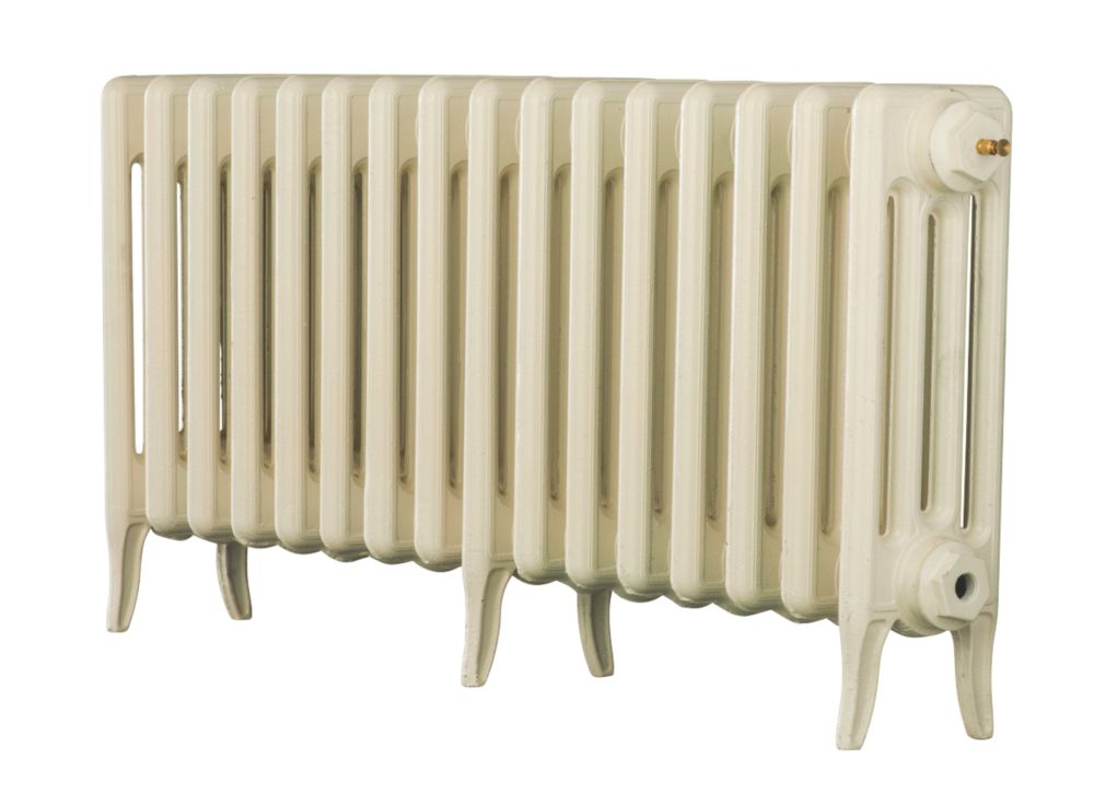 Image of Arroll Neo-Classic 4-Column Cast Iron Radiator 460mm x 874mm Cream 2736BTU 