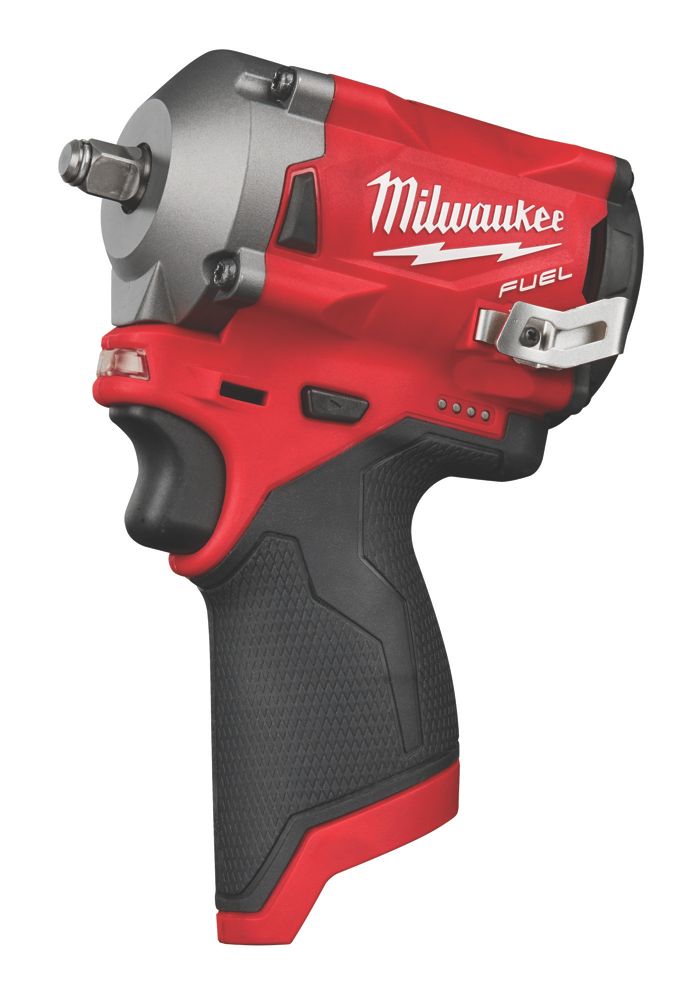 Image of Milwaukee M12 FIW38-0 12V Li-Ion RedLithium Brushless Cordless Impact Wrench - Bare 