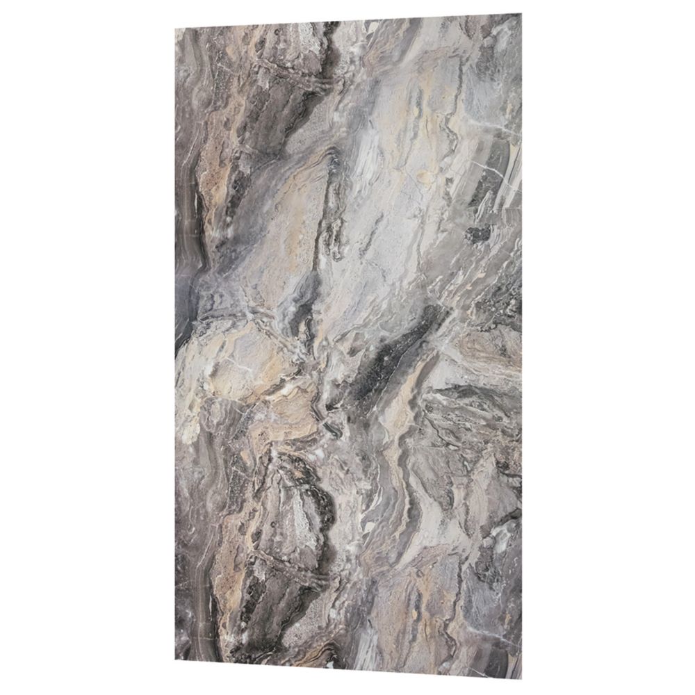 Image of Multipanel Unlipped Panel Gloss Cappuccino Stone 900mm x 2400mm x 11mm 