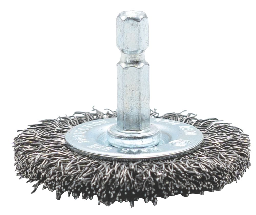 Image of Norton Round Shank Crimped Wire Wheel 50mm 