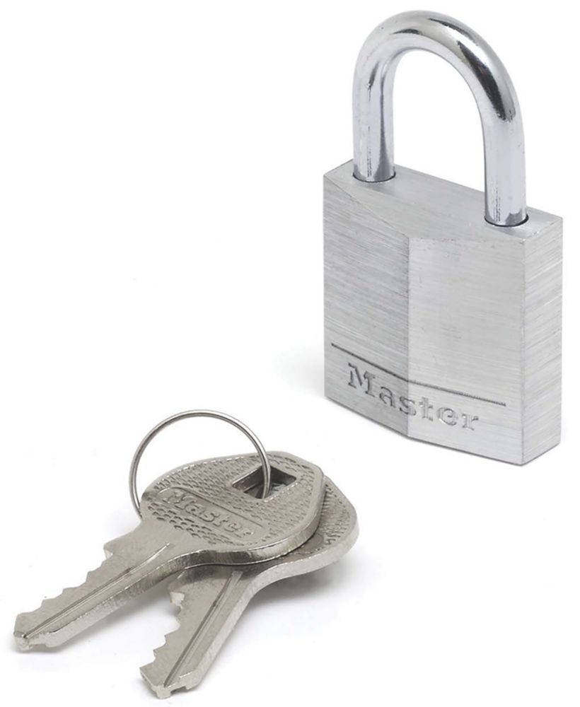 Image of Master Lock 9130EURD Aluminium Weatherproof Wide Solid Padlock 30mm 