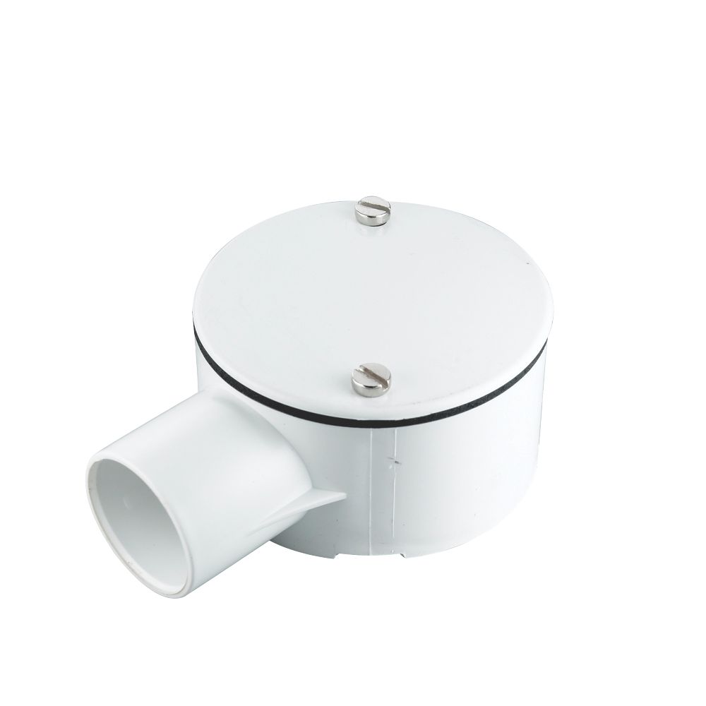 Image of Tower 1 Way 25mm Terminal Box White 