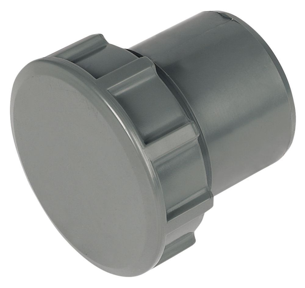 Image of FloPlast ABS Access Plugs Grey 40mm 5 Pack 