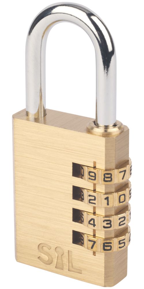 Image of Smith & Locke Brass Combination Padlock Brass 38mm 