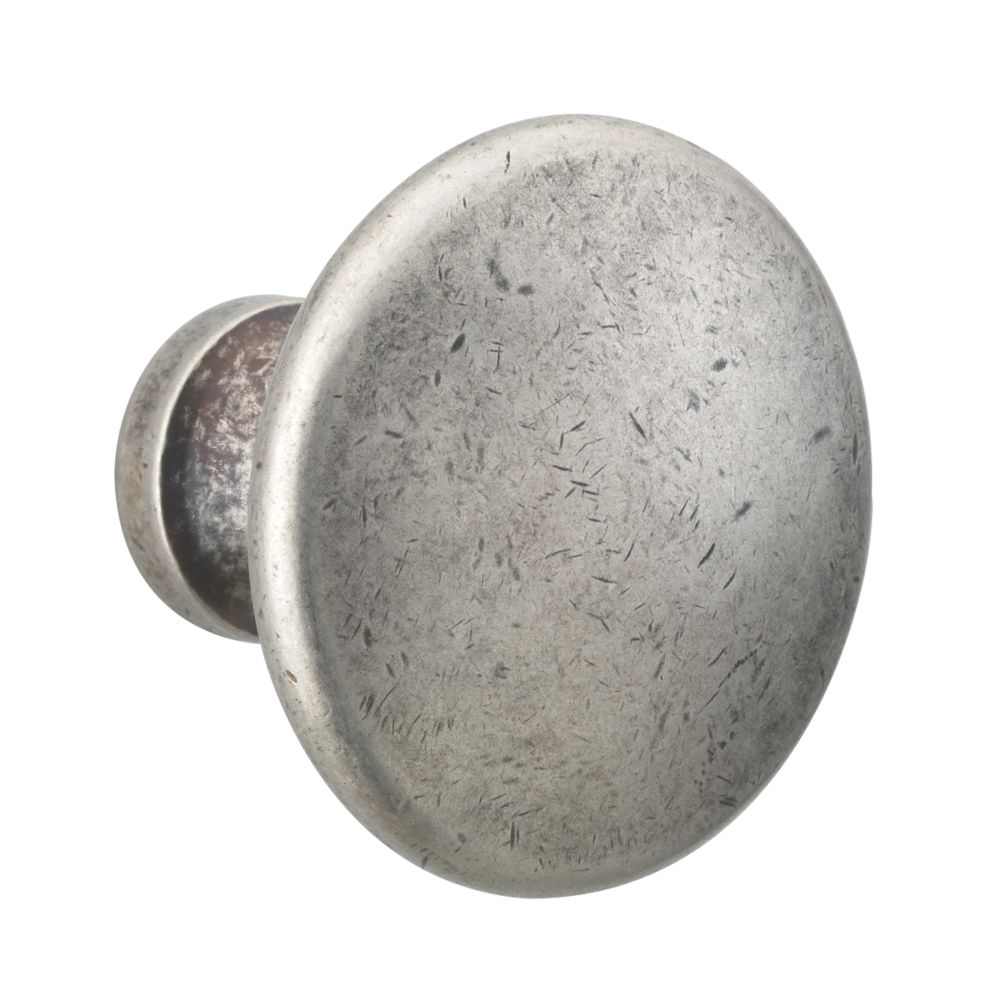 Image of Urfic Round Smooth Cabinet Knob Satin Pewter 40mm 
