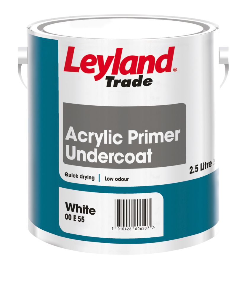 Image of Leyland Trade Acrylic Primer Undercoat 2.5Ltr 