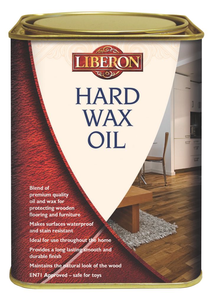 Image of Liberon Hard Wax Oil for Wooden Furniture & Floors Satin 1Ltr 