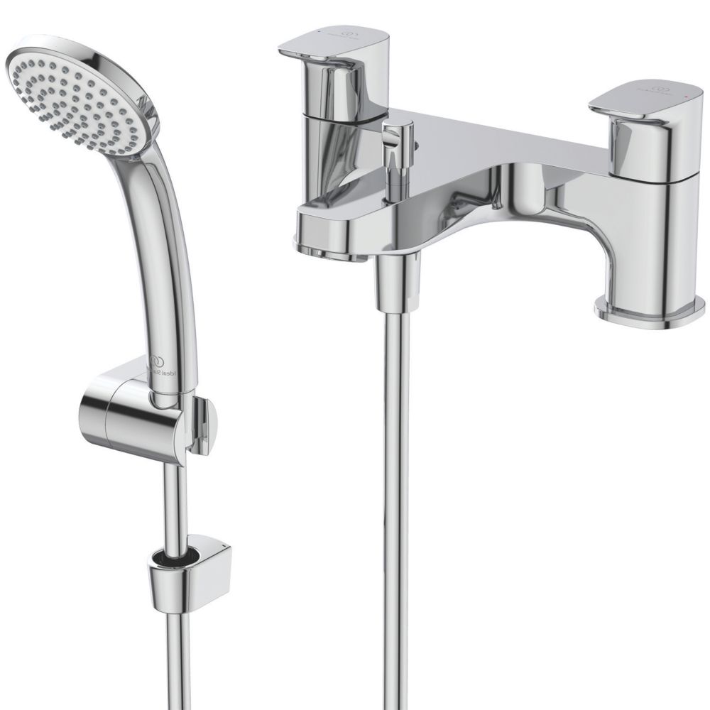 Image of Ideal Standard Ceraplan Deck-Mounted Bath Shower Mixer Chrome 