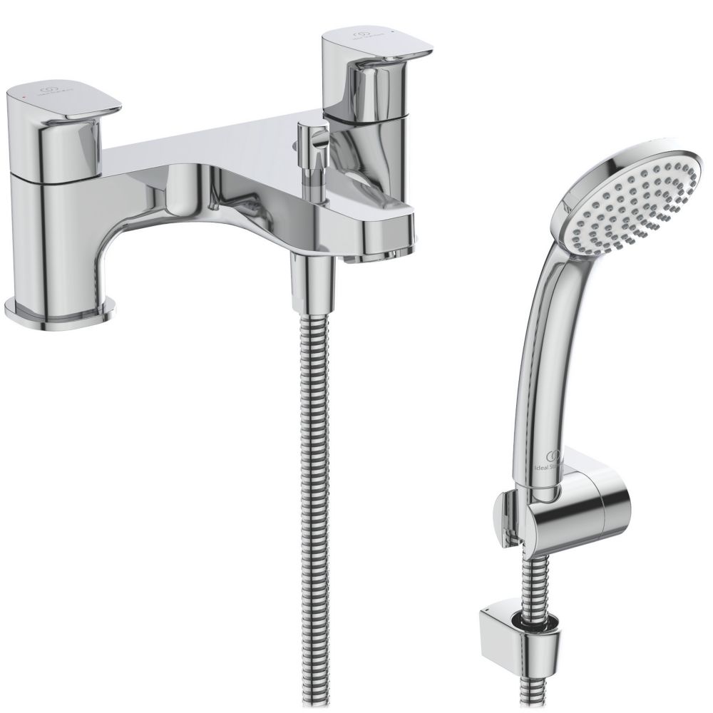 Image of Ideal Standard Ceraplan Deck-Mounted Bath Shower Mixer Chrome 