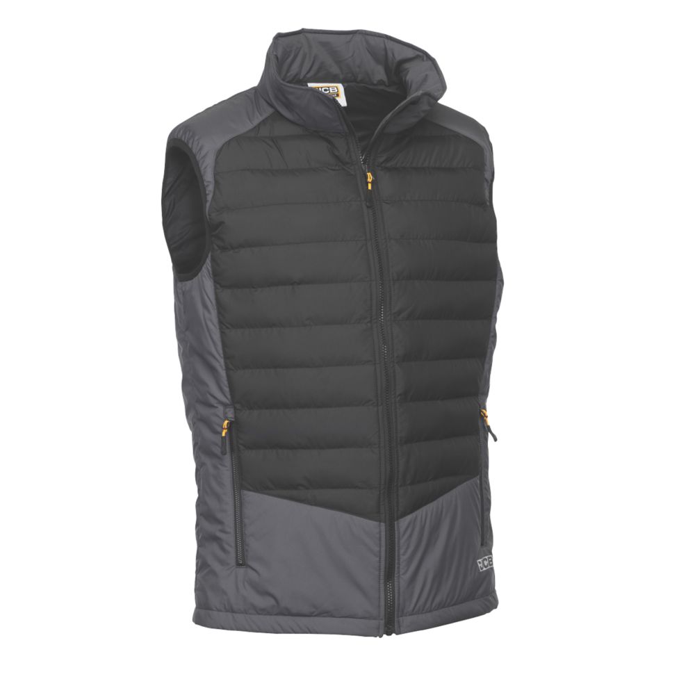 Image of JCB D+23 Bodywarmer Grey/Black X Large 46" Chest 