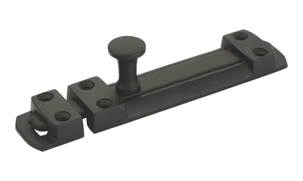 Image of Smith & Locke Straight Door Bolt Black 100mm 