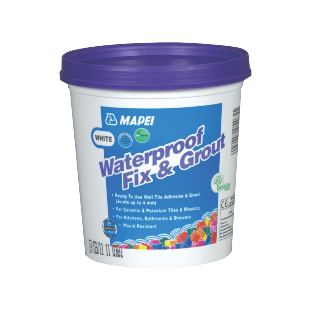 Image of Mapei Wall Waterproof Fix & Grout White 1.5kg 