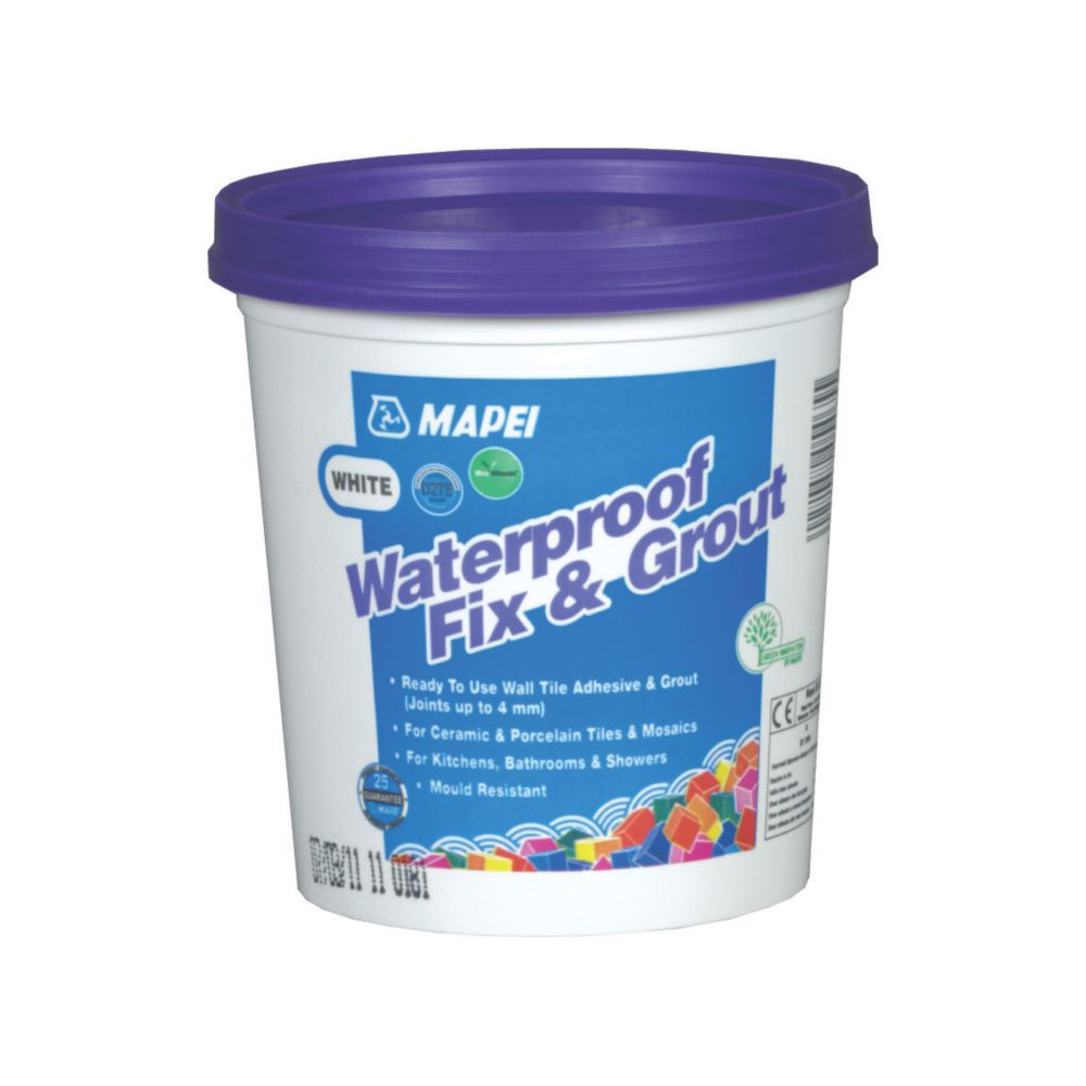 Image of Mapei Wall Waterproof Fix & Grout White 1.5kg 