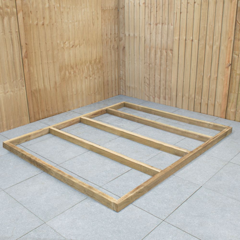 Image of Forest 7' x 7' Timber Shed Base 