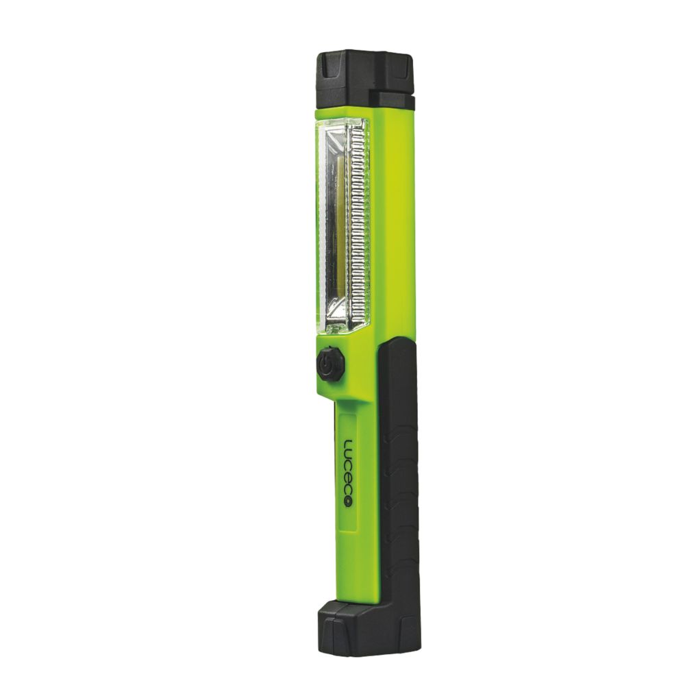 Image of Luceco Rechargeable LED Mini Inspection Torch Green & Black 150lm 