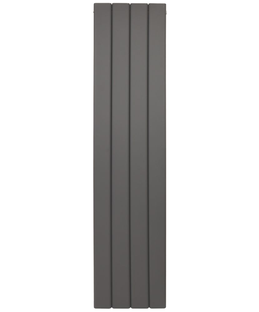 Image of Towelrads Berkshire Vertical Aluminium Designer Radiator 1800m x 305mm Anthracite 2576BTU 
