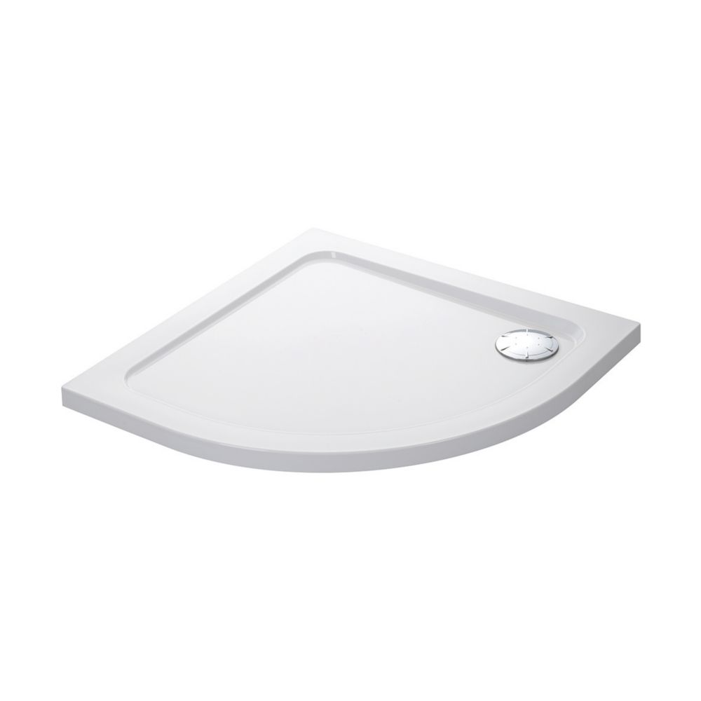 Image of Mira Flight Low Quadrant Shower Tray White 800mm x 800mm x 40mm 