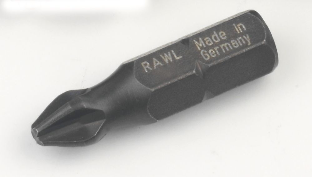 Image of Rawlplug RT-IBIT-PH3 Phillips 6.35mm 25mm Hex Shank PH3 Impact Screwdriver Bits 20 Pack 
