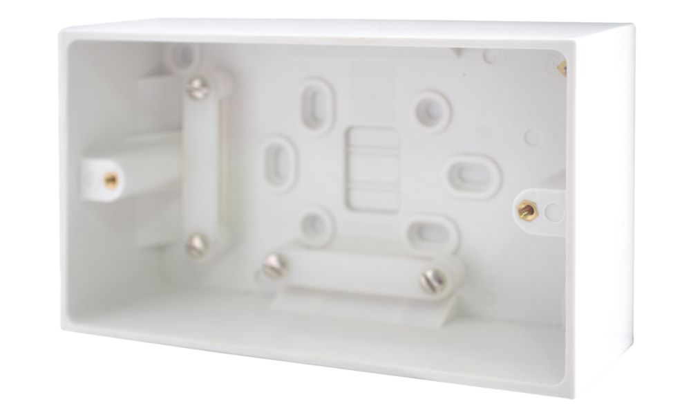 Image of British General 900 Series 2-Gang Surface Pattress Back Box 42mm 