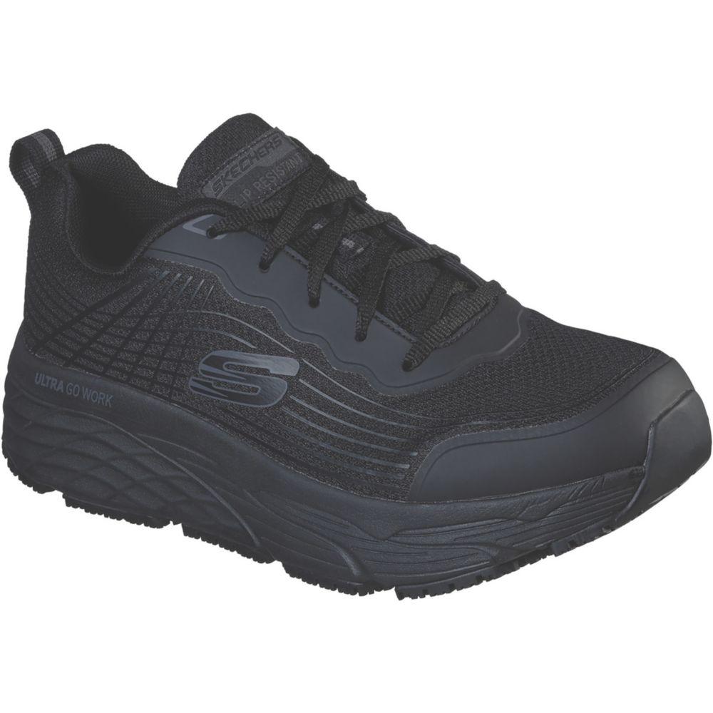 Image of Skechers Max Cushioning Elite Rytas Metal Free Non Safety Shoes Black Size 12 
