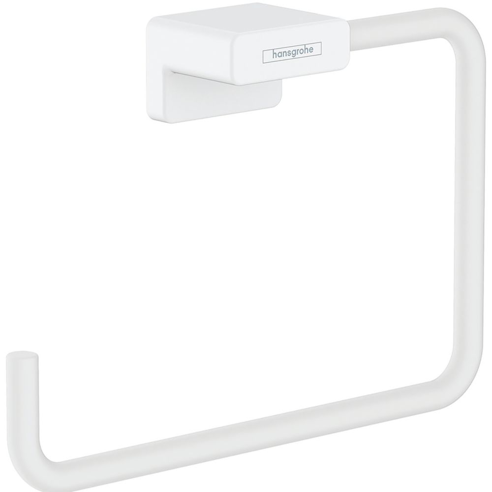 Image of Hansgrohe AddStoris Towel Ring Matt White 