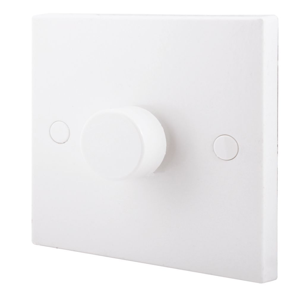 Image of British General 900 Series 1-Gang 2-Way LED Dimmer Switch White 