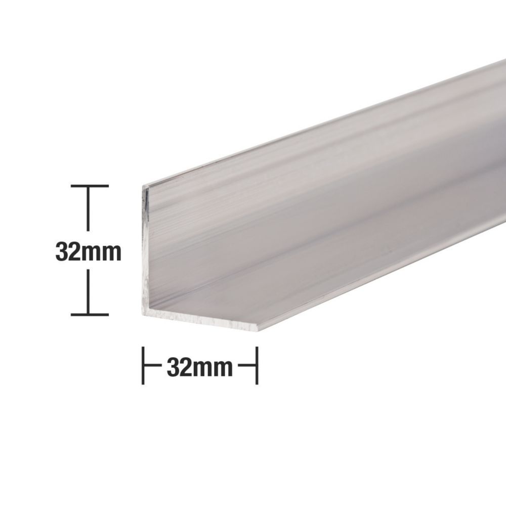 Image of Stormguard Angles Aluminium 32mm x 1219mm x 32mm 5 Pack 