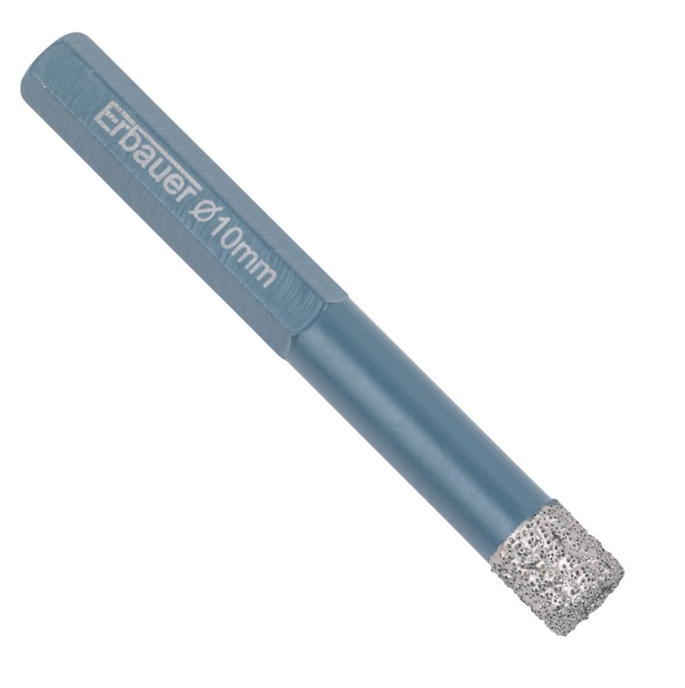 Image of Erbauer Diamond Tile Drill Bit 10mm x 80mm 