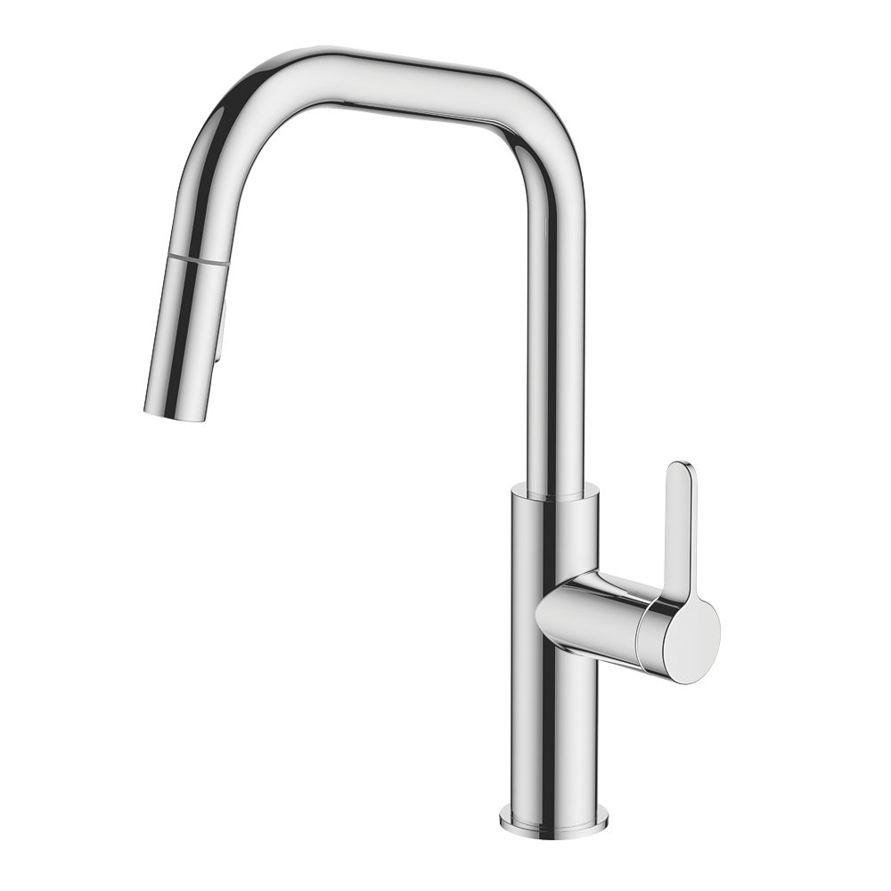 Image of Swirl Pull-Out Kitchen Mono Mixer Chrome 