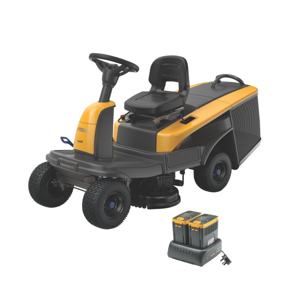 Image of Stiga Swift 372e 72cm 48V 3 x 5.0Ah Li-Ion E-Power Brushless Battery-Powered Ride On Mower 
