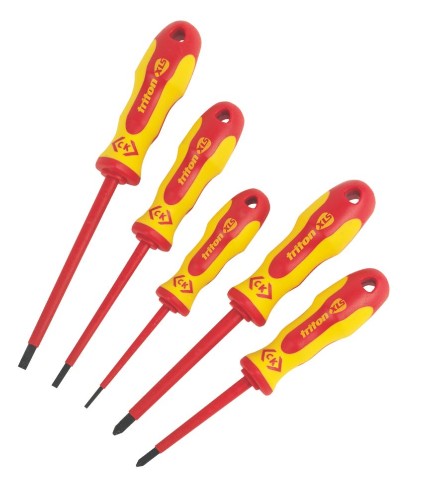 Image of C.K Triton XLS Mixed Electrical Insulated Screwdriver Set 5 Pcs 