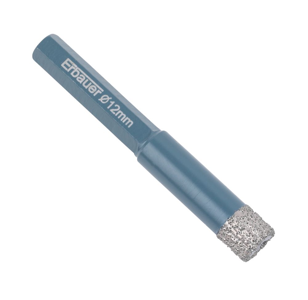 Image of Erbauer Diamond Tile Drill Bit 12mm x 80mm 