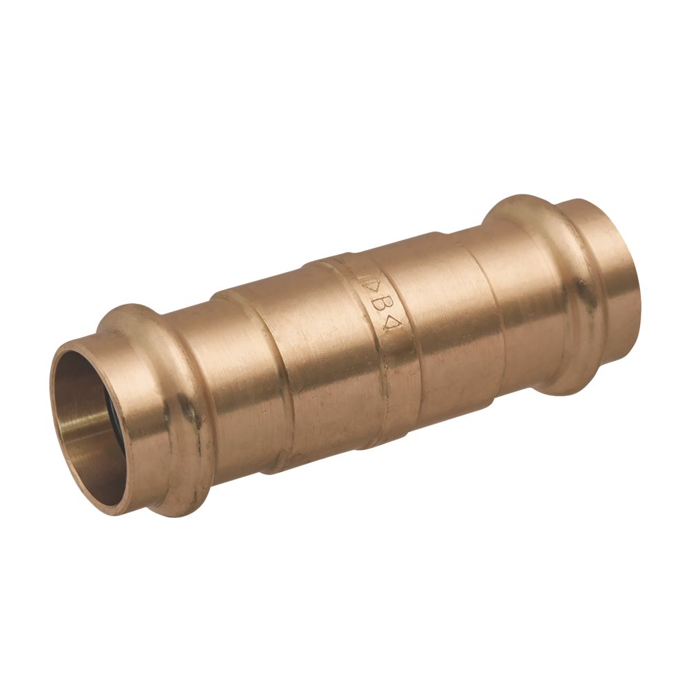 Image of Conex Banninger B Press Copper Press-Fit Equal Slip Coupler 22mm 5 Pack 