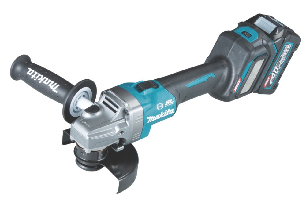 Image of Makita GA023GD203 40V 2 x 2.5Ah Li-Ion XGT 5" Brushless Cordless AWS Angle Grinder Kit 