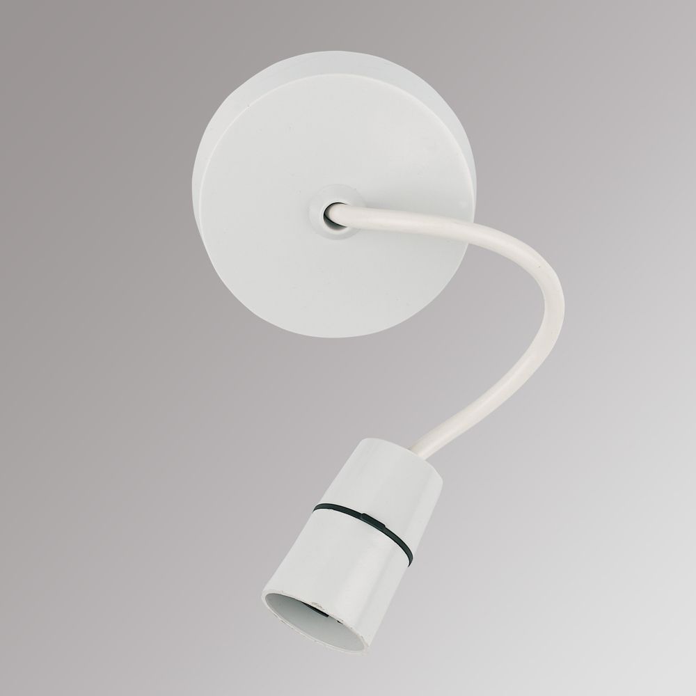 Image of Crabtree Capital 6" Pendant Light Fitting Set BC White 3 1/2" 