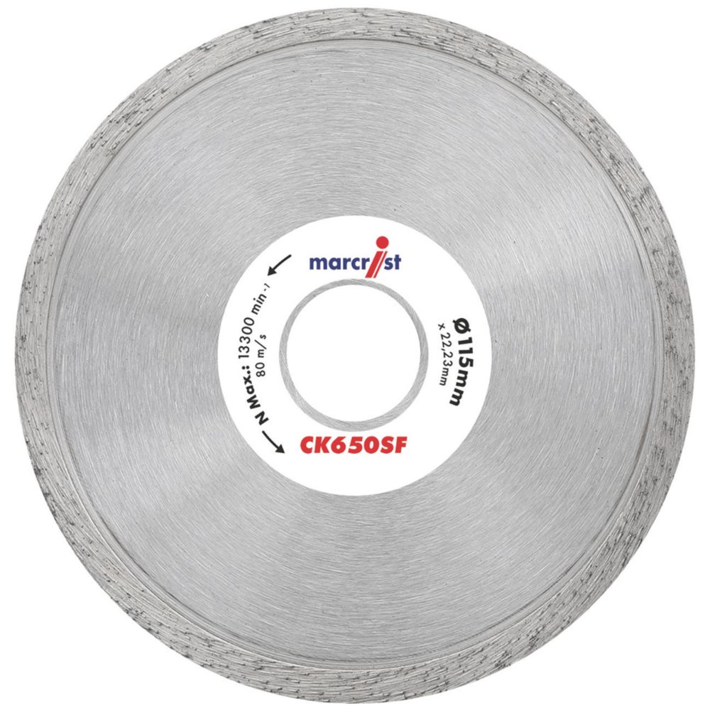 Image of Marcrist CK650SF Multi-Material Diamond Blade 115mm x 22.2mm 