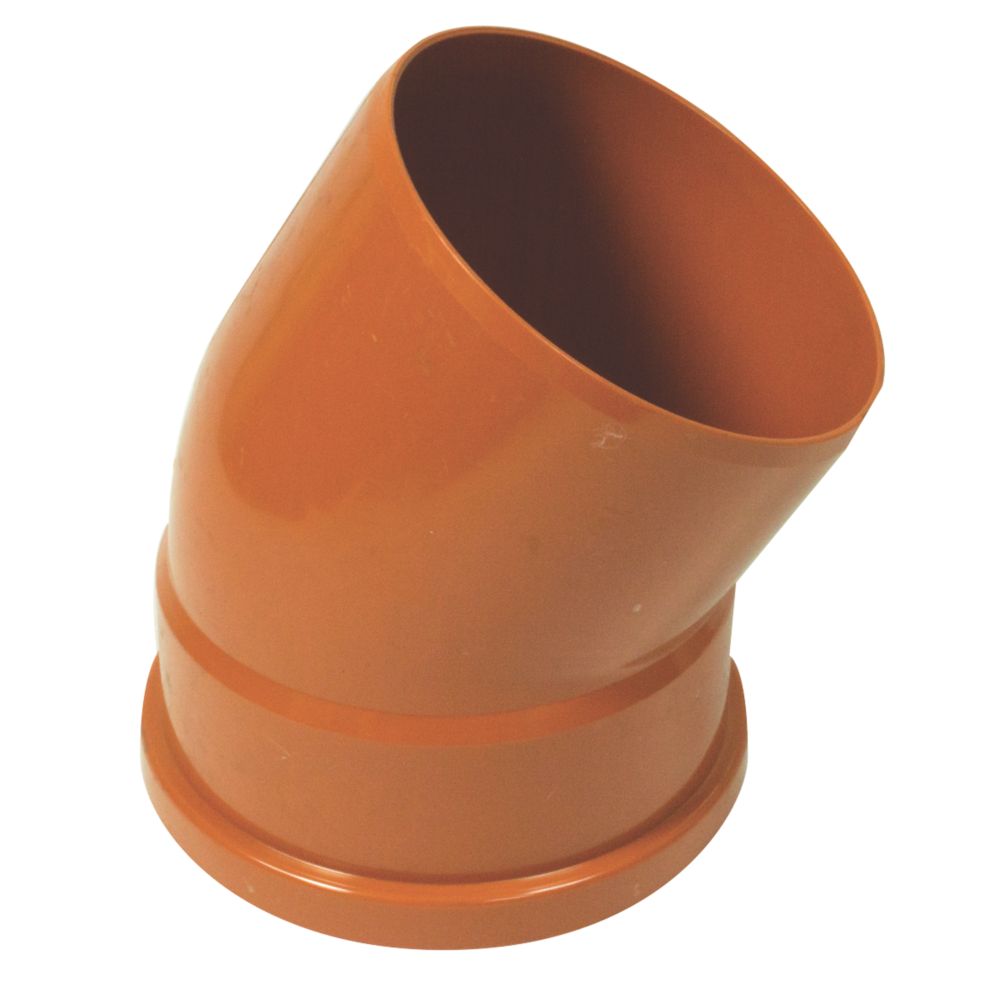 Image of FloPlast Push-Fit 30Â° Single Socket Bend 160mm 