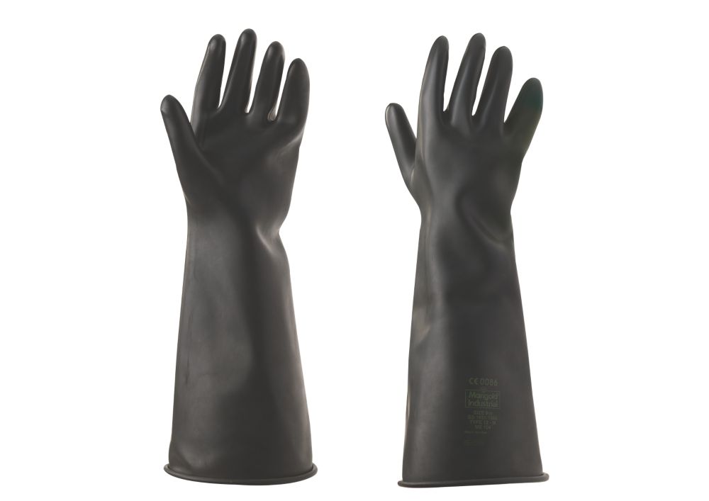 Image of Marigold Industrial Emperor Chemical Hazard 17" Gauntlets Black Large 